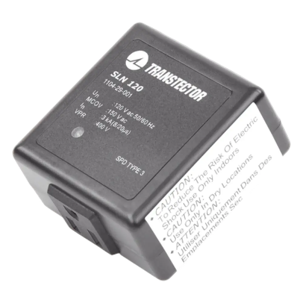Protector Sobretensión / 120 VAC / SASD / 5 kA / NEMA 5-15R / Plug-in / UL 1449 / 2.4 x 2.8 x 2.9 in