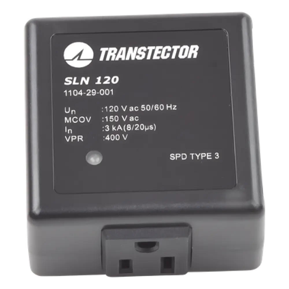 Protector Sobretensión / 120 VAC / SASD / 5 kA / NEMA 5-15R / Plug-in / UL 1449 / 2.4 x 2.8 x 2.9 in
