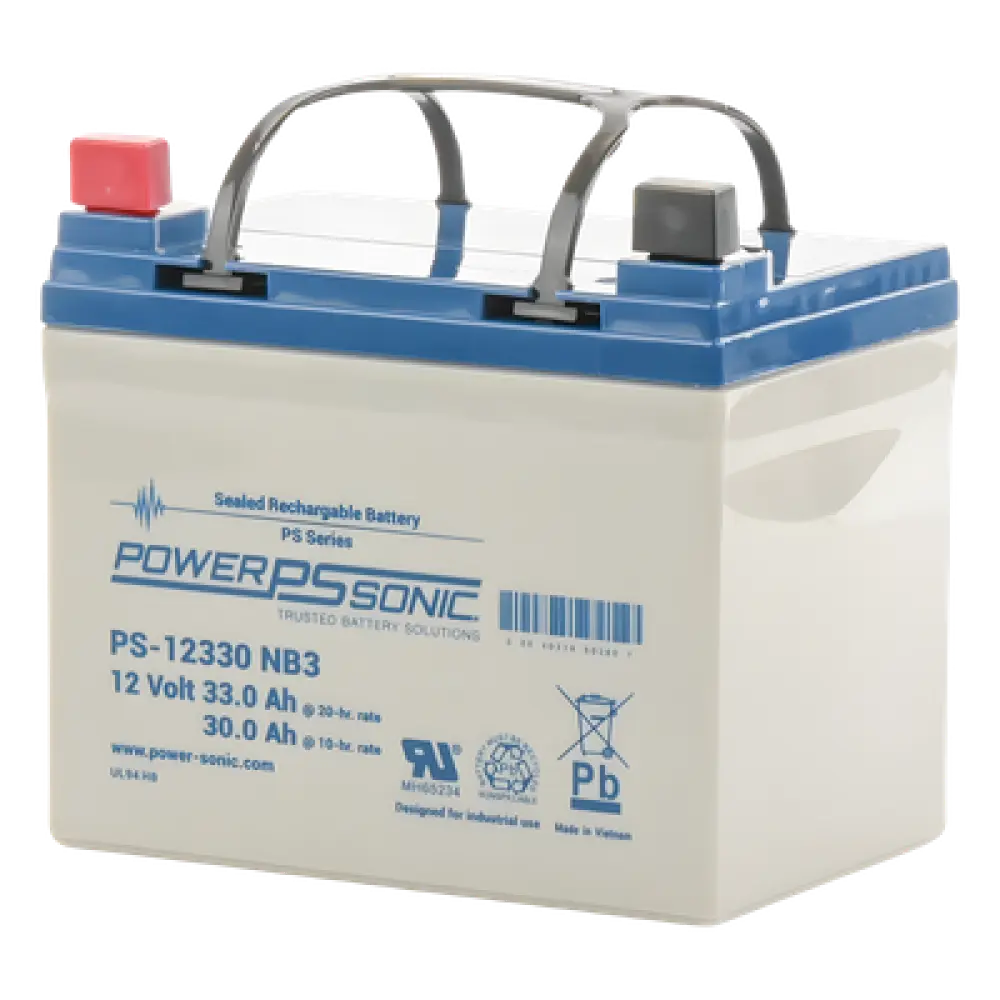 Batería de Respaldo AGM/VRLA / 12V / 33 Ah / Terminales NB3 / 5 Años Vida Útil / Sellada Libre de Mantenimiento