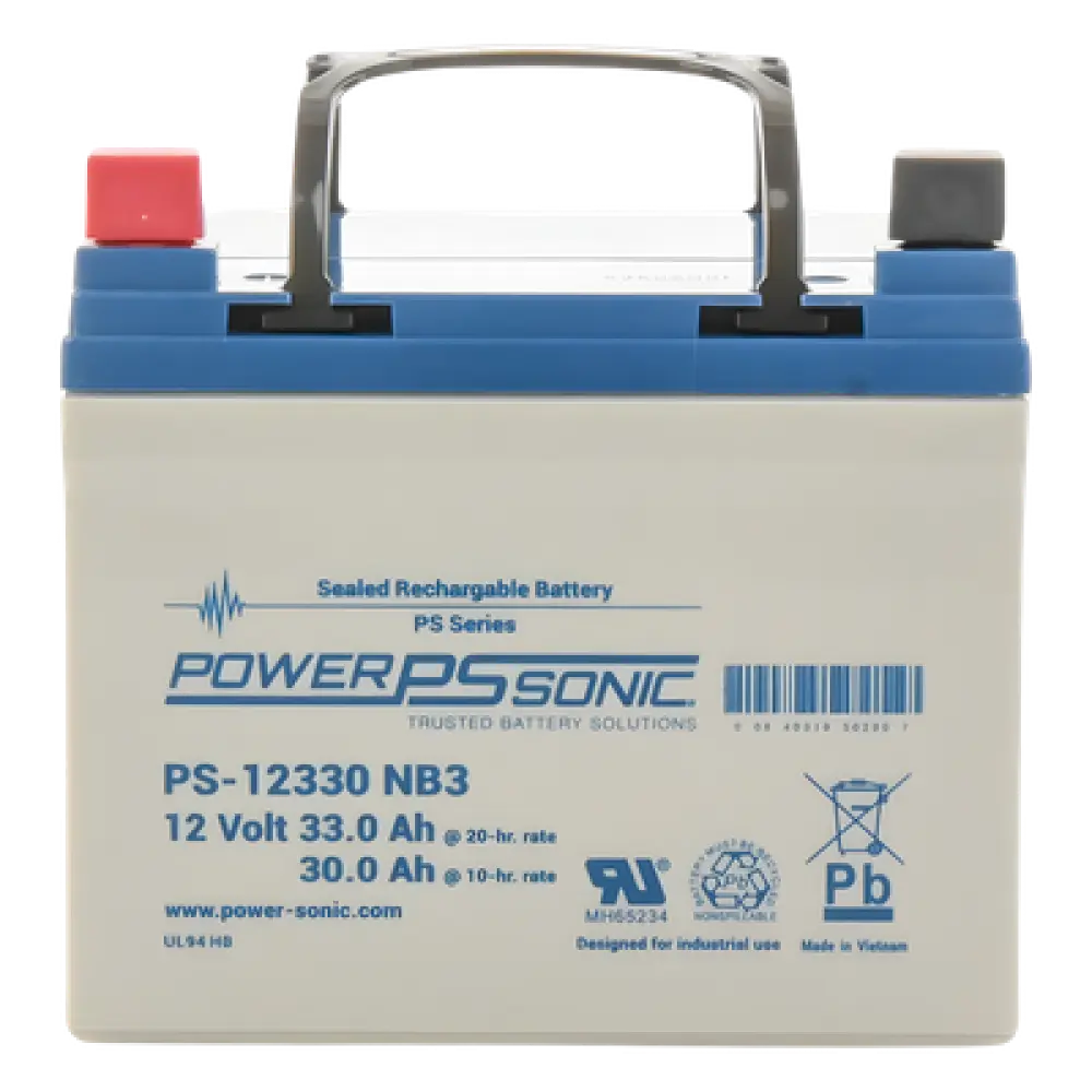 Batería de Respaldo AGM/VRLA / 12V / 33 Ah / Terminales NB3 / 5 Años Vida Útil / Sellada Libre de Mantenimiento