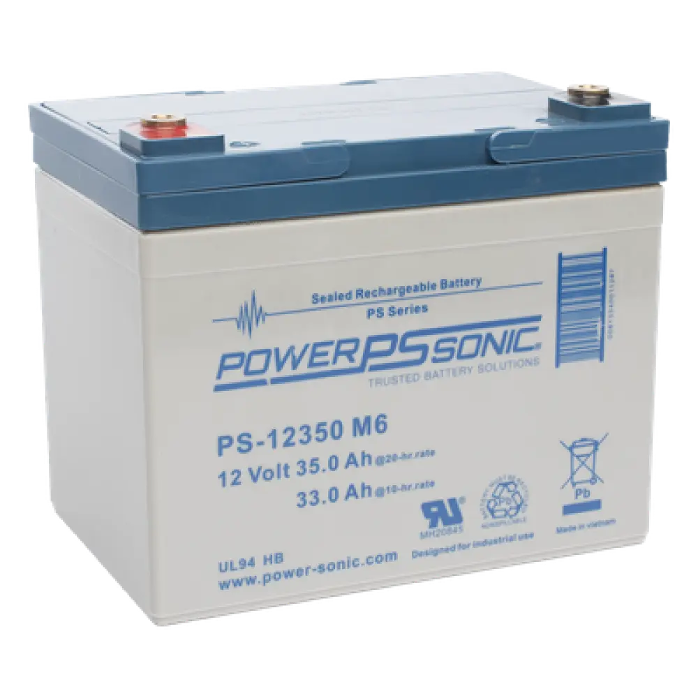Batería de Respaldo AGM/VRLA / 12V 35Ah / Terminales M6 / Vida Útil 5 Años / Certificación UL