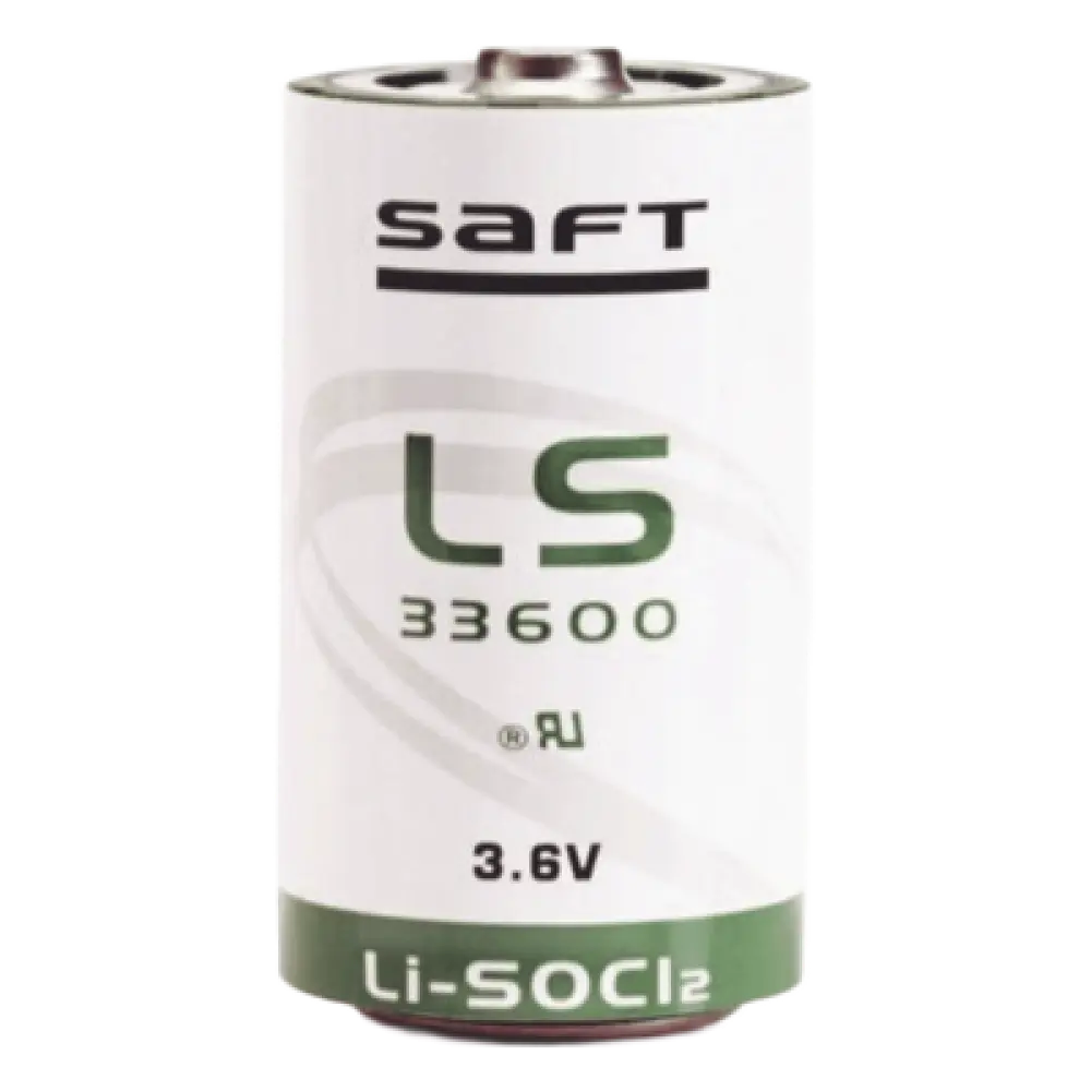 Batería de Litio Industrial / Tamaño D / 3.6 V / 17 Ah / 61.2 Wh / Pulso 400 mA / Hermética Vidrio-Cristal