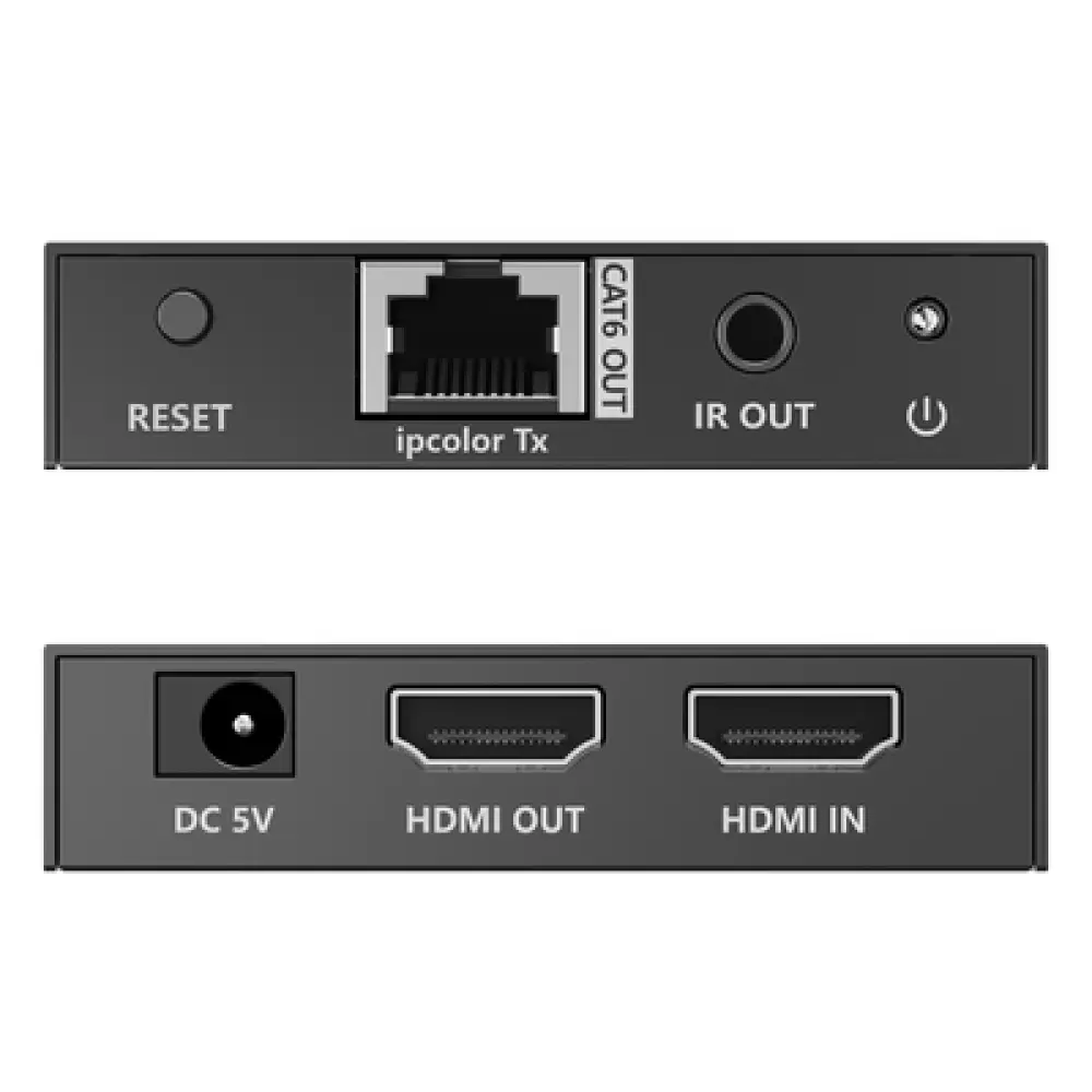 Extensor HDMI / 4K@60 Hz / 70 m (229.7 ft) / Cero Latencia / Sin Compresión / PoC / Audio 3.5 mm / Control IR Bidireccional