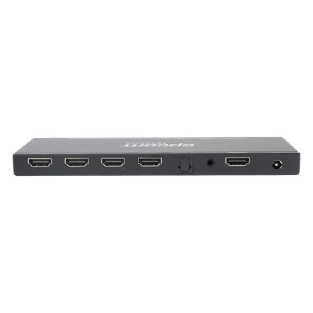 Splitter HDMI / 1x4 Salidas Simultáneas / 4K@60Hz 4:4:4 / HDMI 2.0b / Extractor de Audio Óptico y Analógico / Down Scaler 4K a 1080p / HDCP 2.2 / 18 Gbps