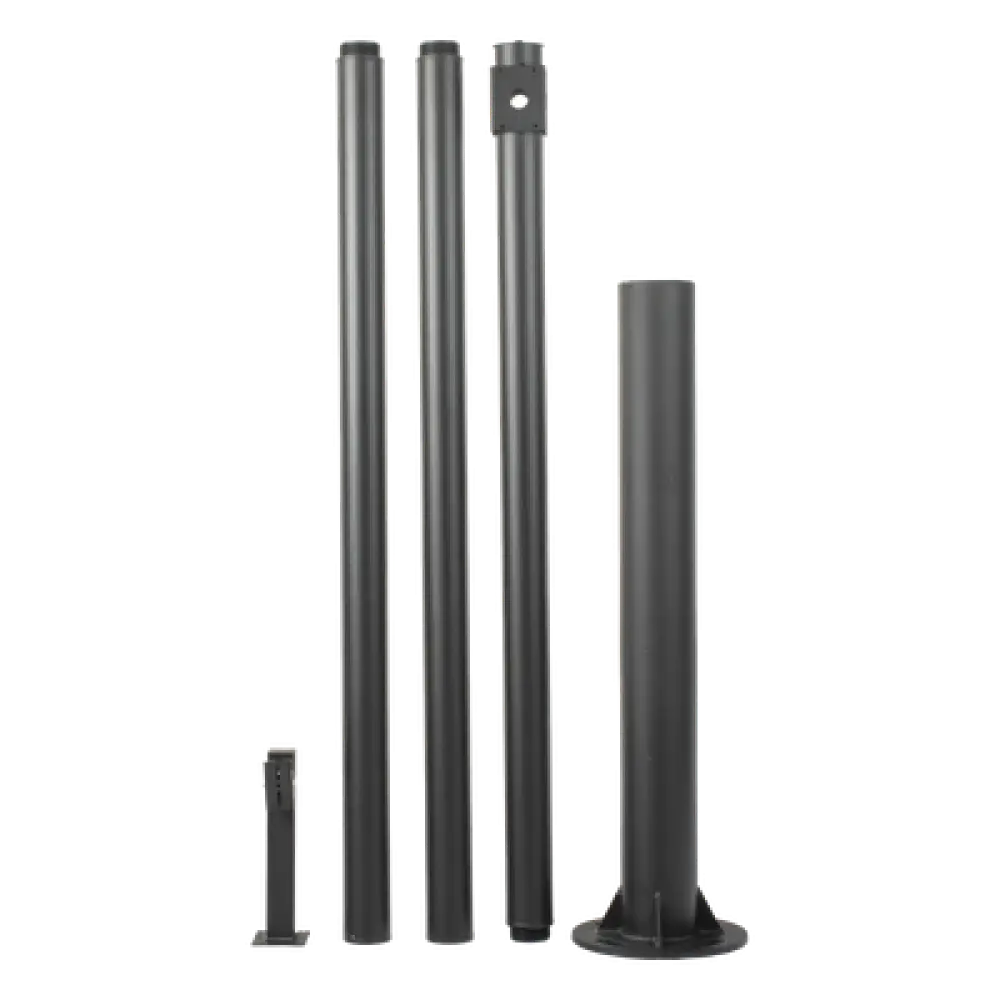 Poste Seccionado para Videovigilancia / 6 m (19.7 ft) / 4 Secciones / Base Ø 140 mm / Soporte PTZ / IP66
