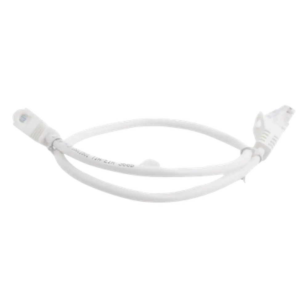 Cable de Parcheo UTP Cat5e / 0.5 Metros (1.64 Pies) / 100 Ohms / Blanco