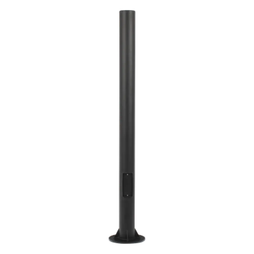 Poste Seccionado para Videovigilancia / 6 m (19.7 ft) / 3 Secciones / Base 140 mm / Espesor 3 mm / Brazo PTZ 500 mm / IP con Sellos / Color Negro