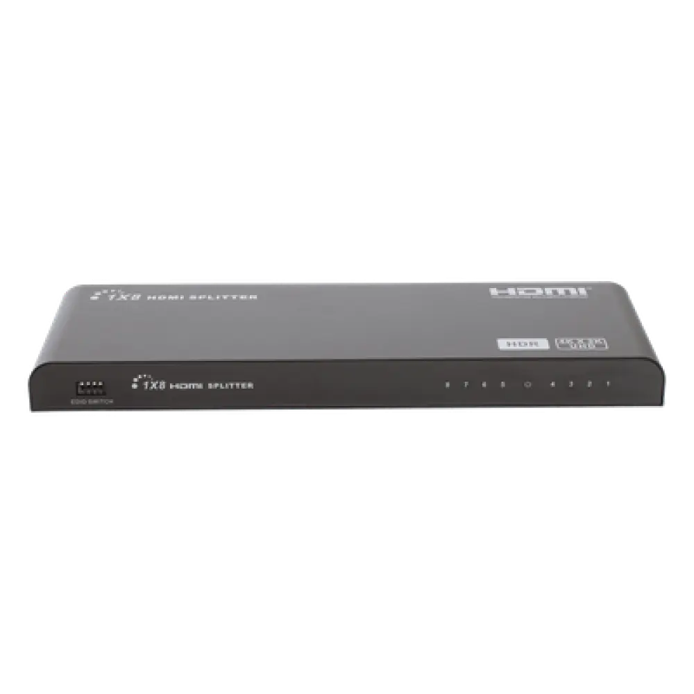 Splitter HDMI / 1 Entrada 8 Salidas Simultáneas / 4K×2K @ 60 Hz / HDR10 / Dolby Vision / 18 Gbps / 10 m (32.8 ft) / HDMI 2.0 / HDCP 2.2