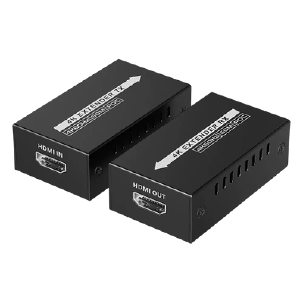 Extensor HDMI / 4K 60 Hz / Alcance 60 m (196.9 ft) / Latencia Cero / Alimentación Solo TX / Cat6/Cat6A/Cat7