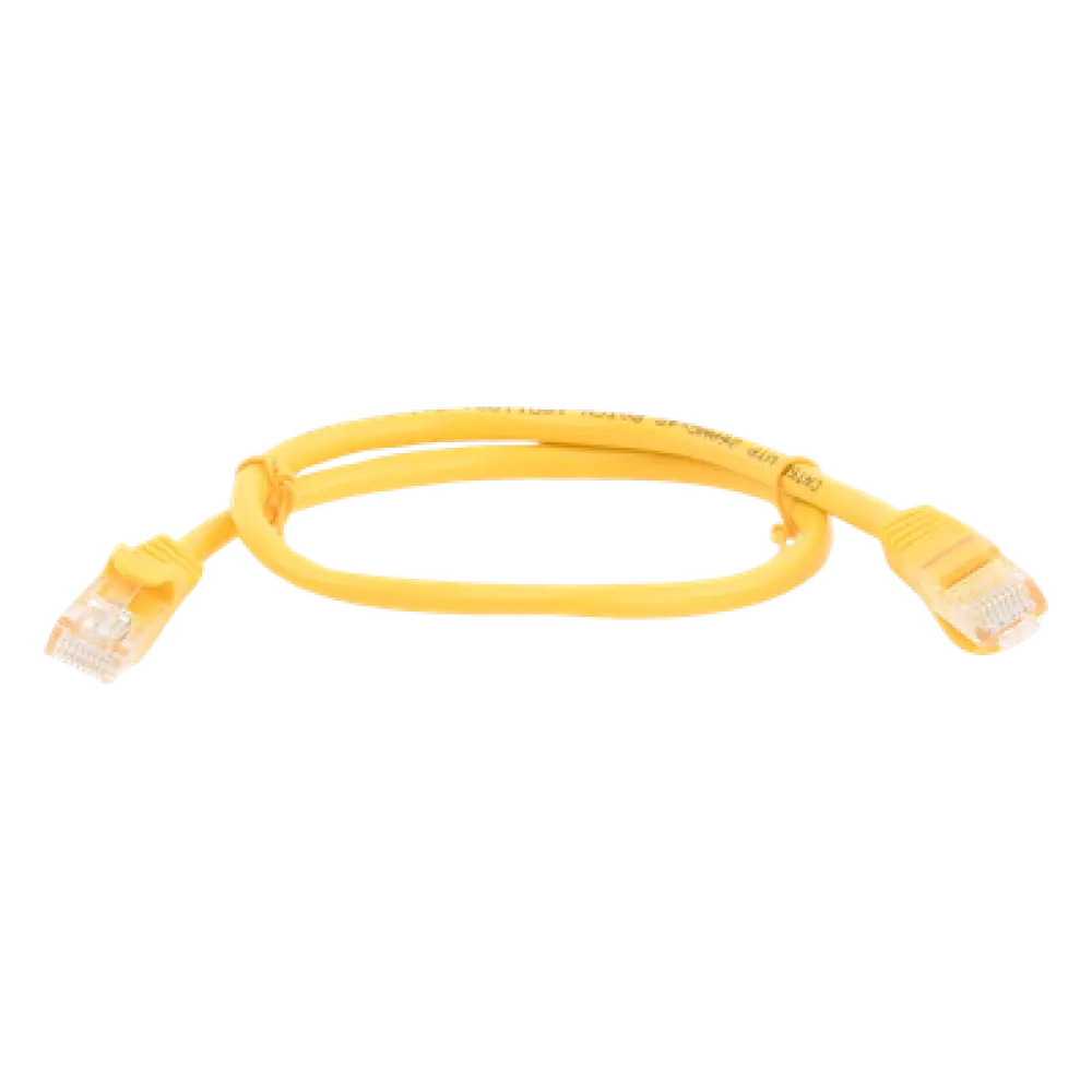 Cable de Parcheo UTP / Cat5e / 0.5 m (1.64 ft) / RJ45 / Amarillo