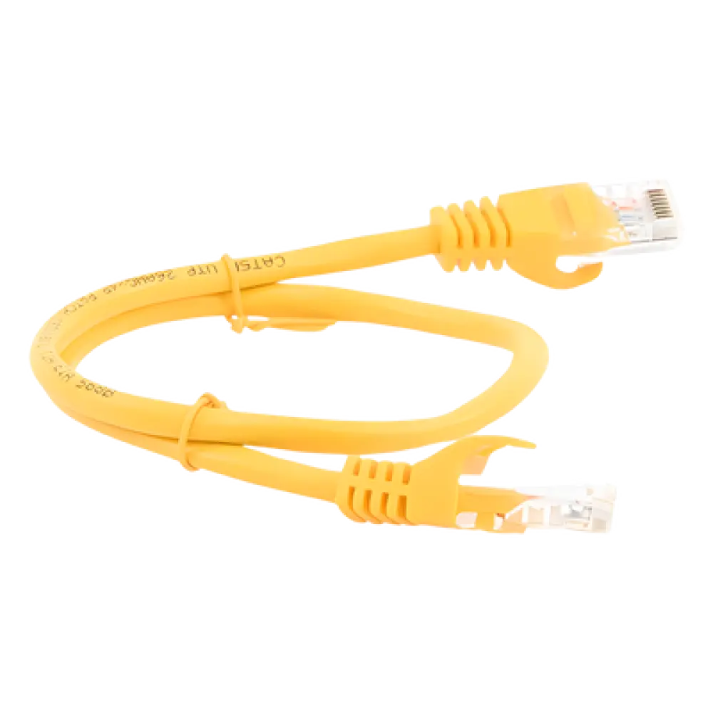Cable de Parcheo UTP / Cat5e / 0.5 m (1.64 ft) / RJ45 / Amarillo