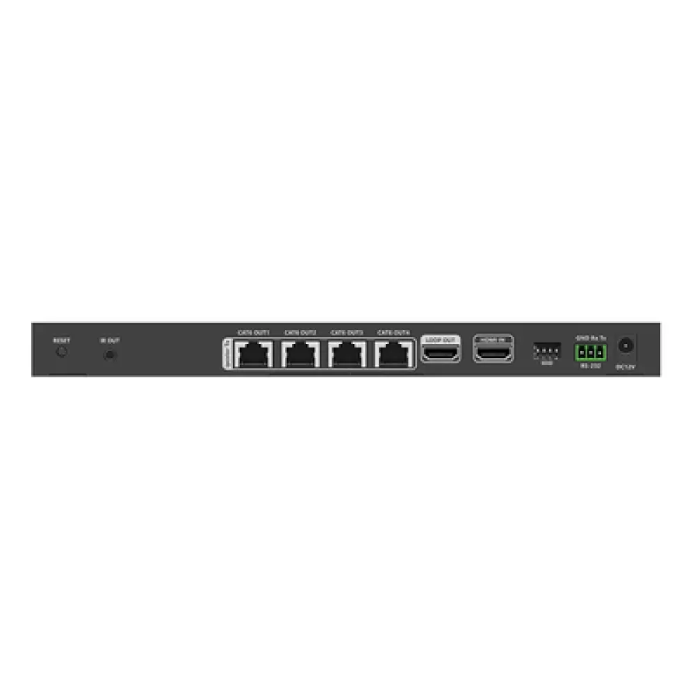 Extensor y Divisor HDMI 1x4 / 4K @ 60 Hz / Hasta 70 m (229.7 ft) / HDR10 / IR Bidireccional / RS232 / PoC