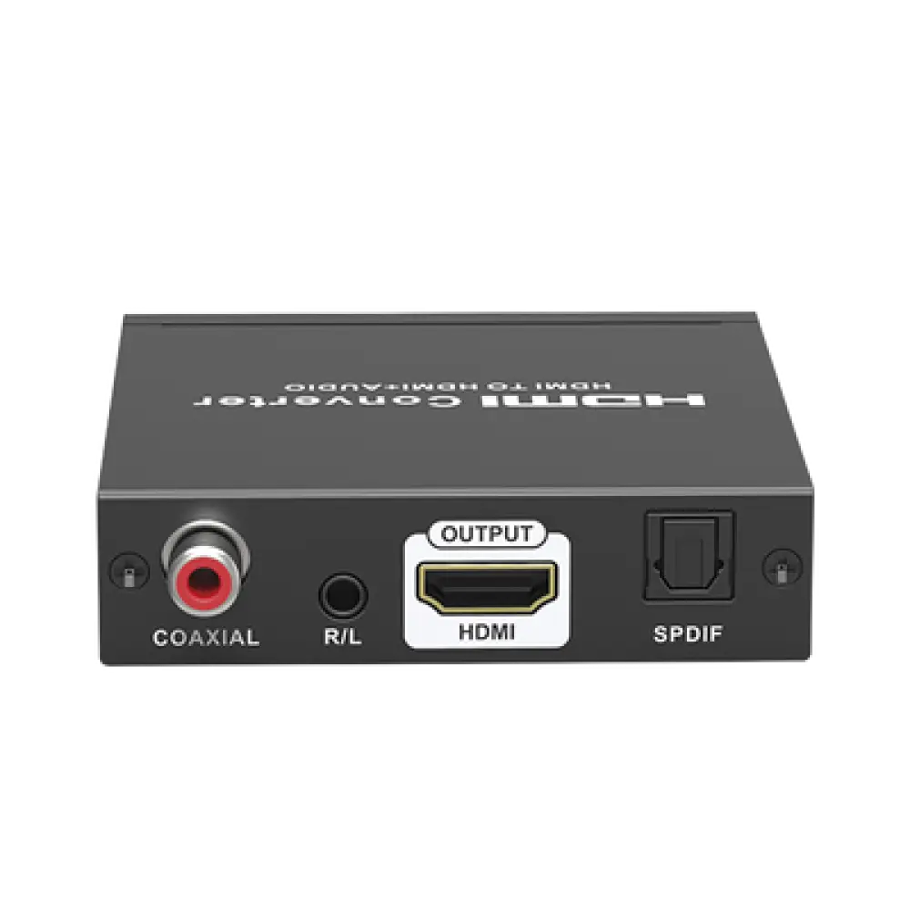 Extractor de Audio HDMI / 4K 60 Hz HDR / Salida SPDIF + Coaxial + R/L 3.5 mm / ARC / HDCP 1.4/2.2 Bidireccional / Salida HDMI Solo Video