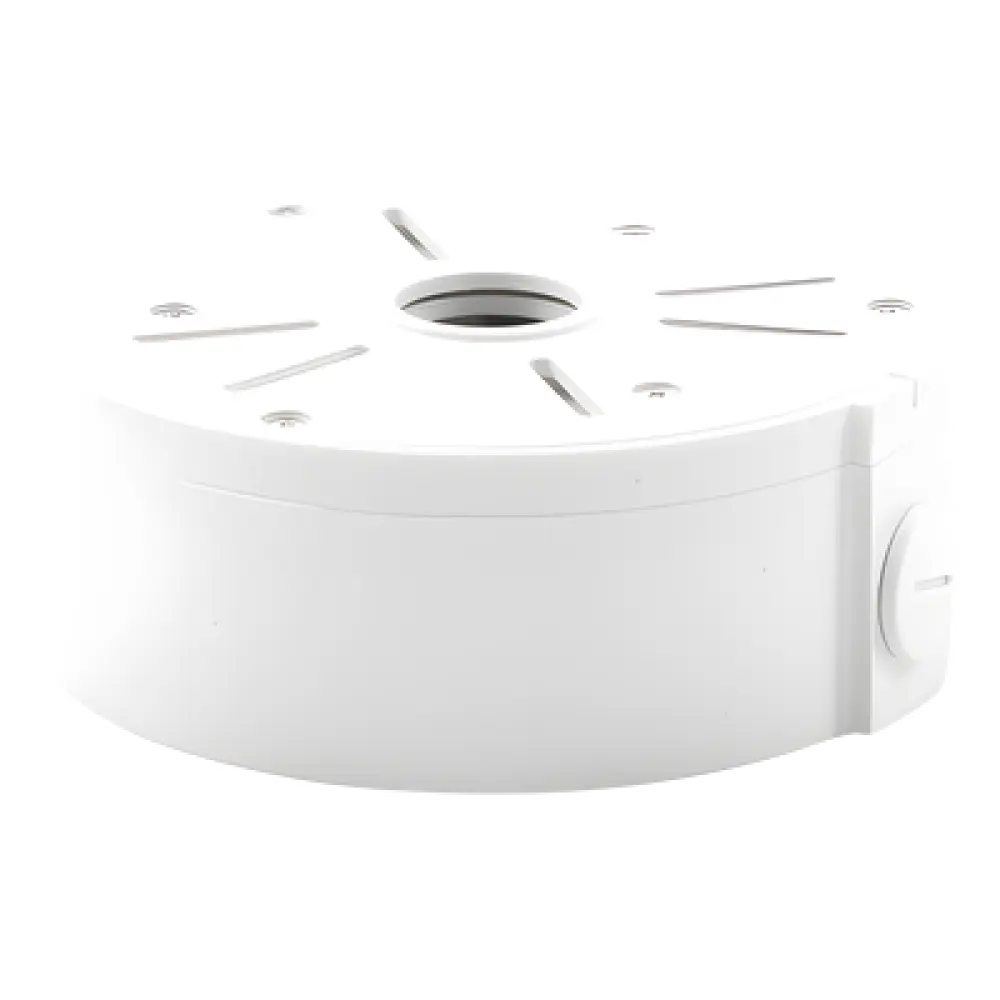 Caja de Conexiones Universal / Interior / Aluminio / Blanco / Bala Domo Turret / 3 y 4 Orificios / Conexión 3/4
