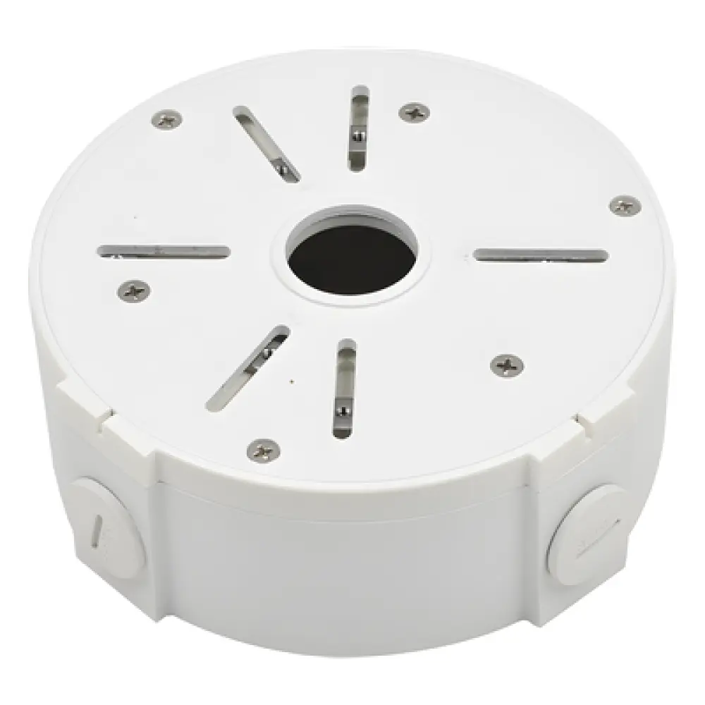 Caja de Conexiones Universal / Interior / Aluminio / Blanco / Bala Domo Turret / 3 y 4 Orificios / Conexión 3/4