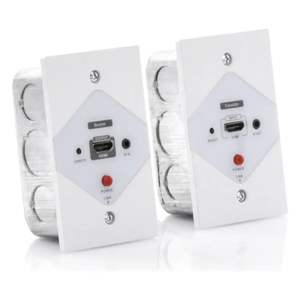 Extensor HDMI en Placa de Pared / 1080P @ 60 Hz / 40 m (131.2 ft) / Cat 6/6A/7 / IR Bidireccional / HDCP 1.4a/1.2a / Cero Latencia
