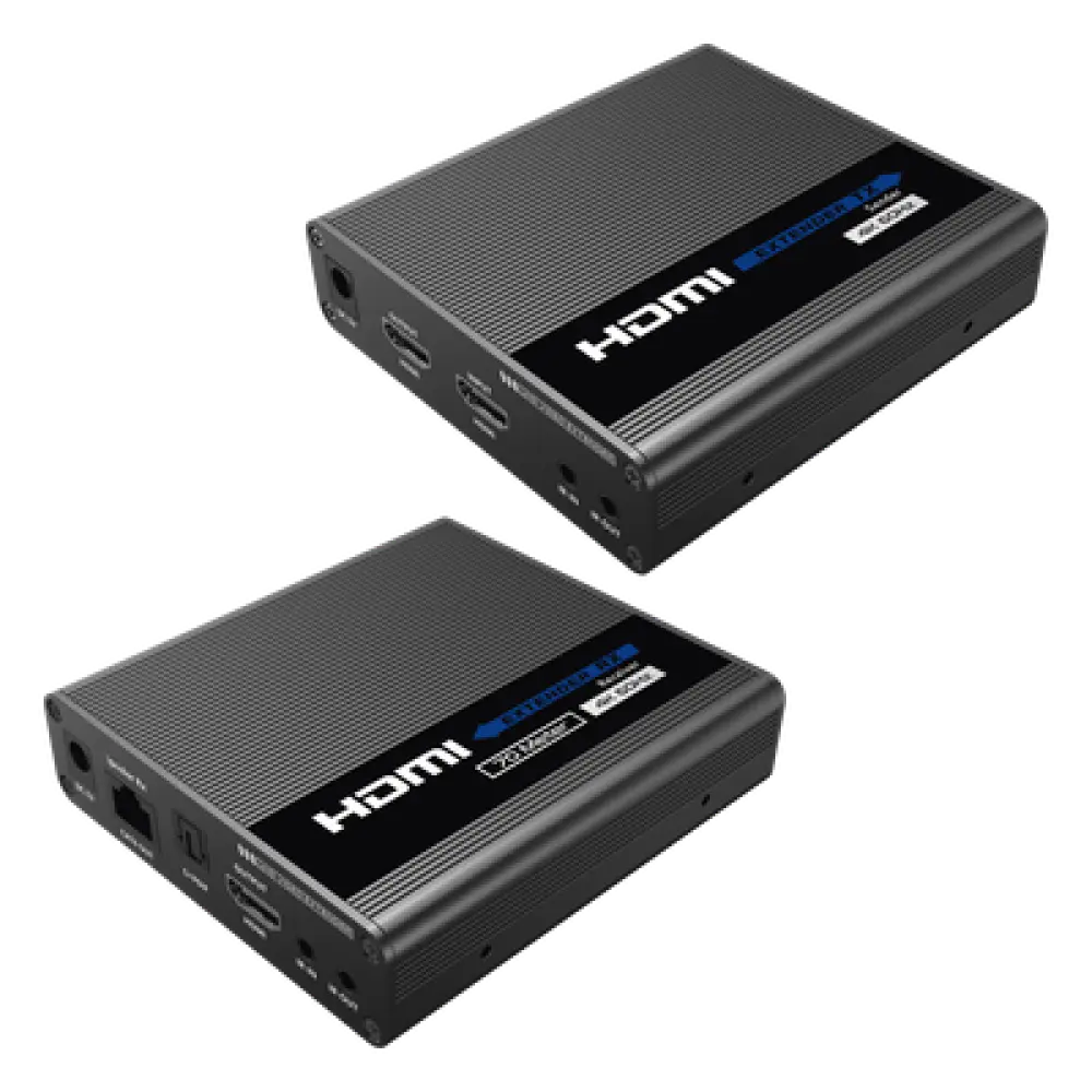 Extensor HDMI / 4K @ 60 Hz / Sin Compresión / Cero Latencia / Alcance 700 m (2296.6 ft) / Cascada 10 Receptores / IR Bidireccional / ARC / S/PDIF