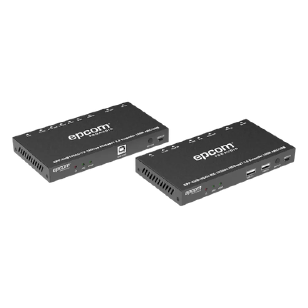 Extensor HDMI HDBaseT / 4K2K@60Hz / HDR 4:4:4 / 18 Gbps / Alcance 100 m (328 ft) / USB KVM / IR Bidireccional / PoC / HDCP 2.2