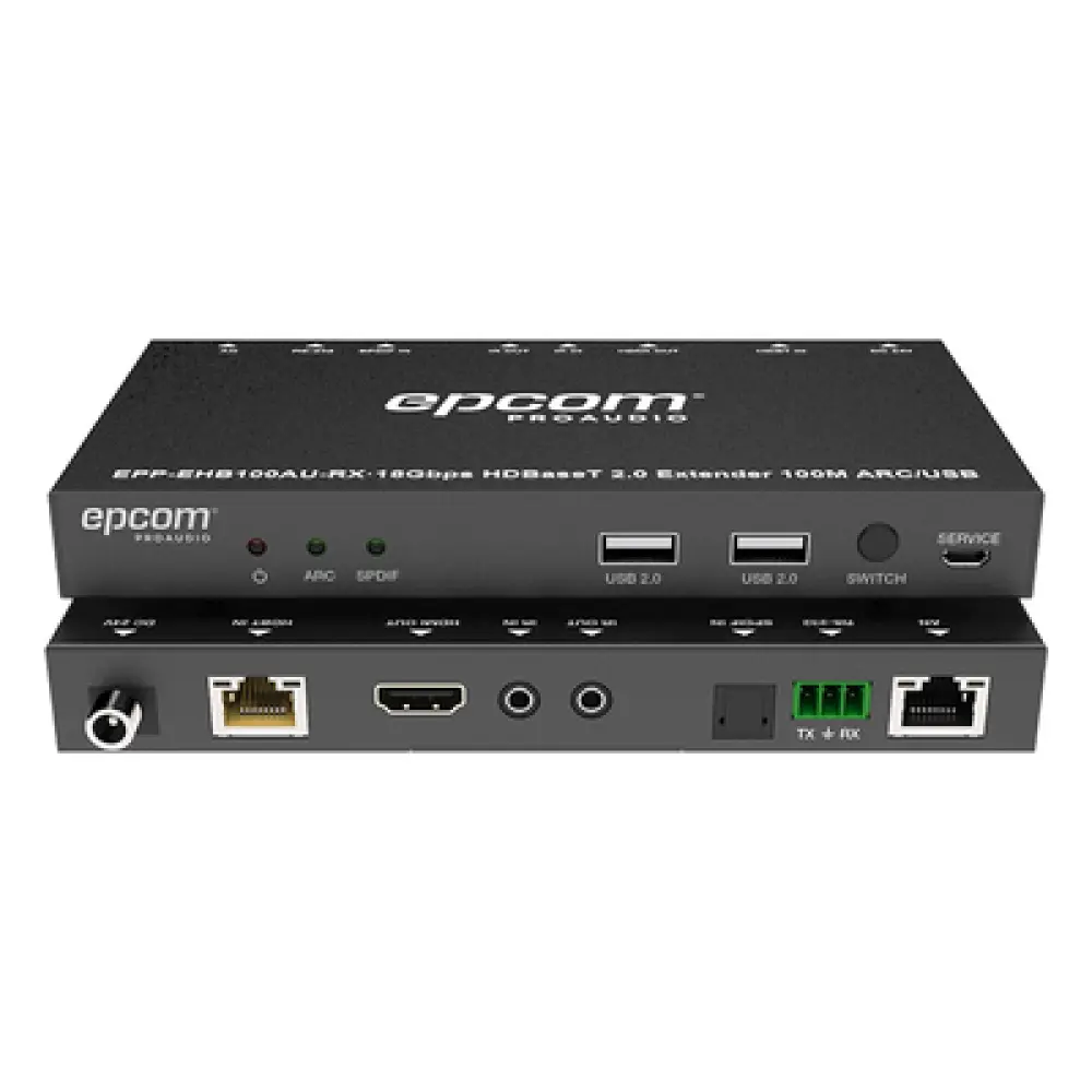 Extensor HDMI HDBaseT / 4K2K@60Hz / HDR 4:4:4 / 18 Gbps / Alcance 100 m (328 ft) / USB KVM / IR Bidireccional / PoC / HDCP 2.2