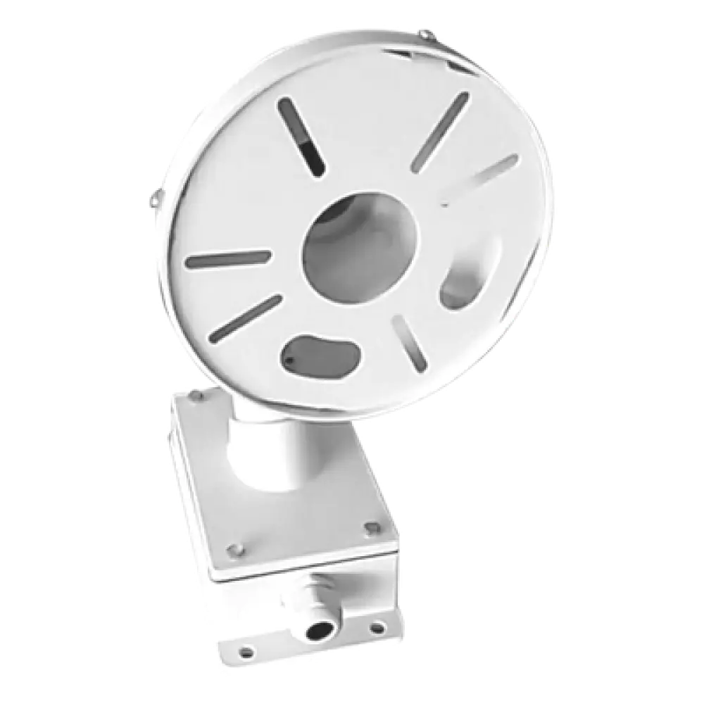 Montaje Universal de Pared / Cuello de Ganso Anti-Retorno / Caja de Conexiones Exterior / Carga 4.5 kg / Aluminio Blanco