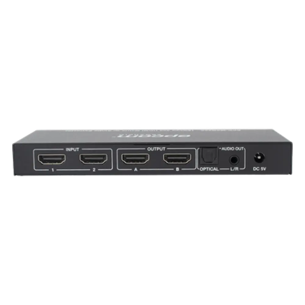 Matriz HDMI / 2x2 / 4K2K@60Hz / HDR / YCbCr 4:4:4 / 18 Gbps / Extractor de Audio / HDCP 2.2