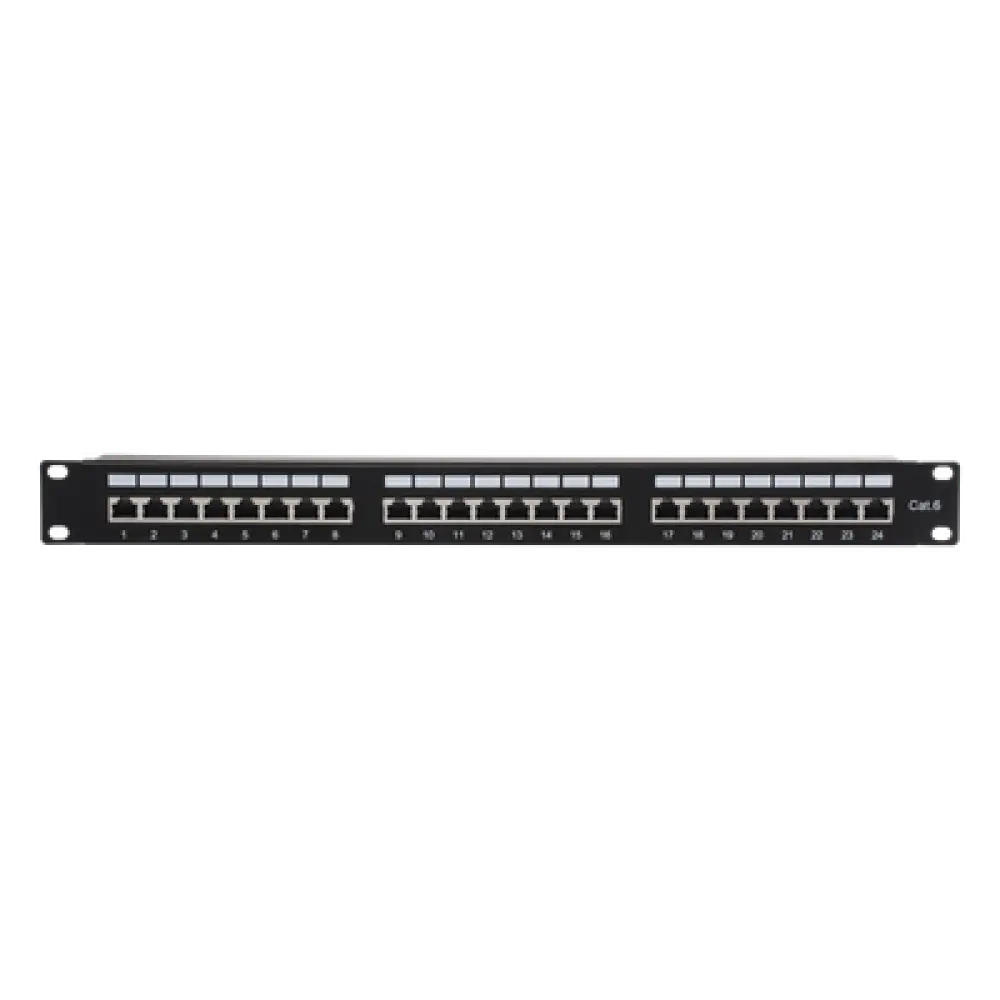 Panel de Parcheo / 24 Puertos / Cat6 / Blindado STP / 1U / 19 Pulgadas