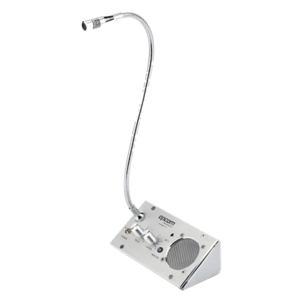 Sistema de Intercomunicación de Ventanilla / Audio Bidireccional / Captación 50 cm / Micrófono Dual Interior y Exterior / Carcasa de Aluminio Espacial / 12V / 2W