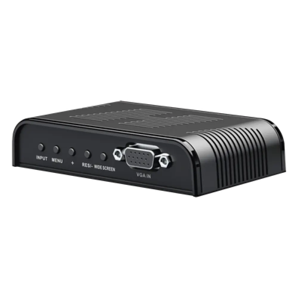 Convertidor de Video / S-Video, BNC y VGA a VGA / Resolución 1920x1200 / 6 Modos HD / Ajuste de Imagen / Fuente 5V 1A Incluida