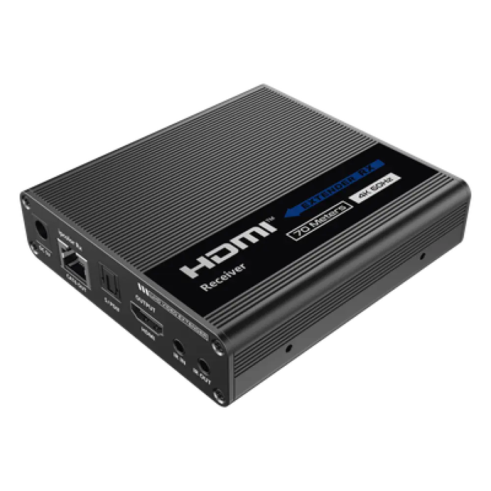 Receptor HDMI IPColor / 4K@60Hz / Sin Compresión / IR / 70 m (229.7 ft) / Cascada hasta 700 m (2296.6 ft) / 24/7
