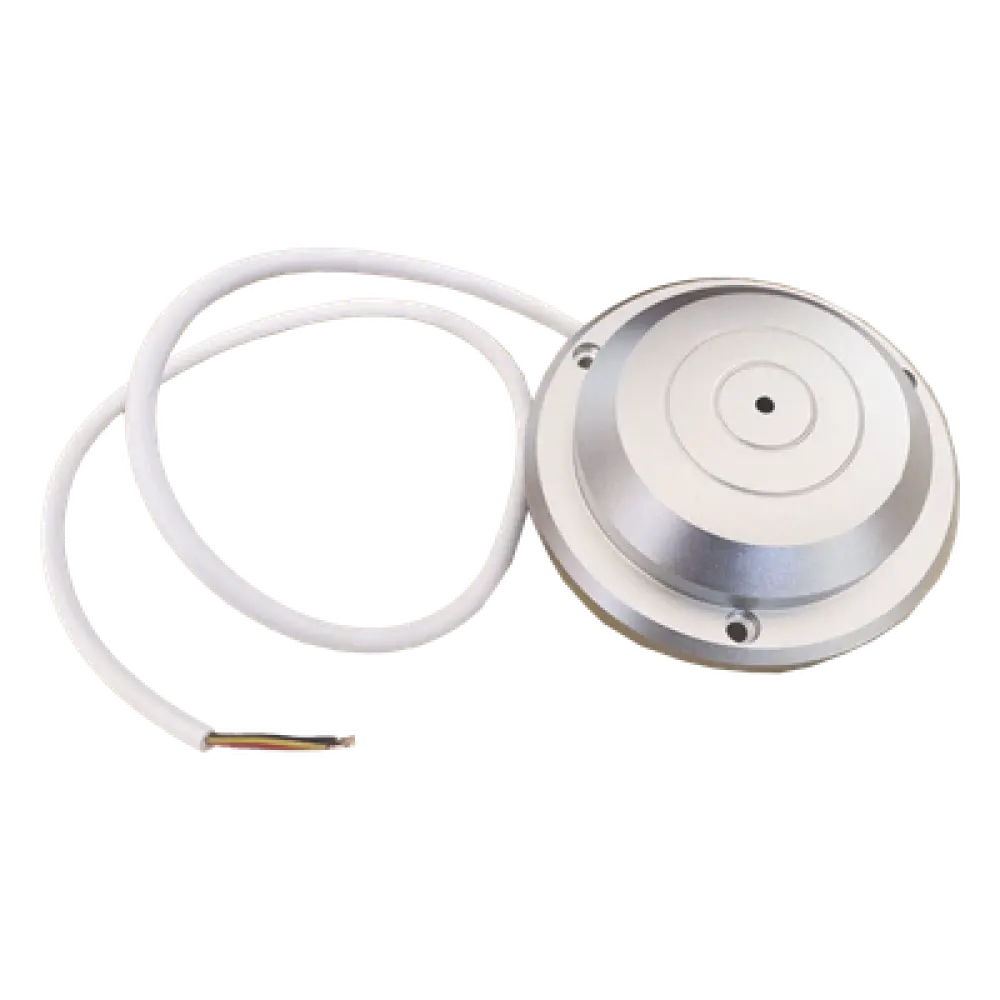 Micrófono Omnidireccional / Cobertura 10-100 m² / Sensibilidad -38 dB / SNR 70 dB / 12V DC / Ø 95 mm