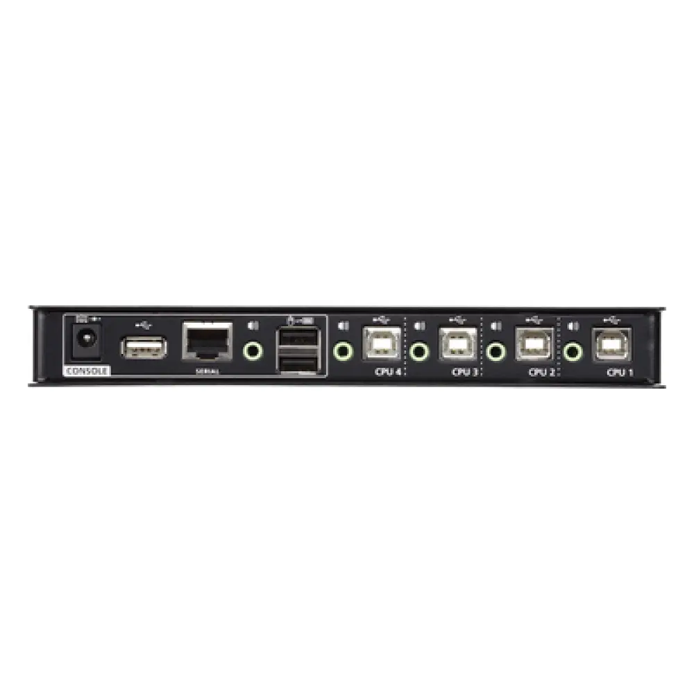 Switch KM USB / 4 Puertos / Boundless Switching / RS-232 / HDMI / Audio / Control de 4 a 8 Computadoras