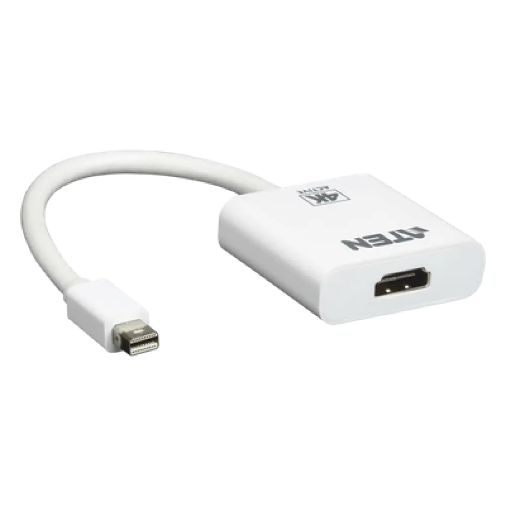 Adaptador activo / Mini DisplayPort a HDMI / 4K@30Hz / DisplayPort 1.2a / HDCP 1.3 / 6.89x1.77x0.59 in