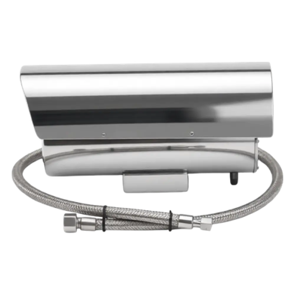 Gabinete Protector IP68 / Acero Inoxidable Dual / Operación hasta 80°C / Sistema de Enfriado por Aire / Vidrio Frontal 65 mm