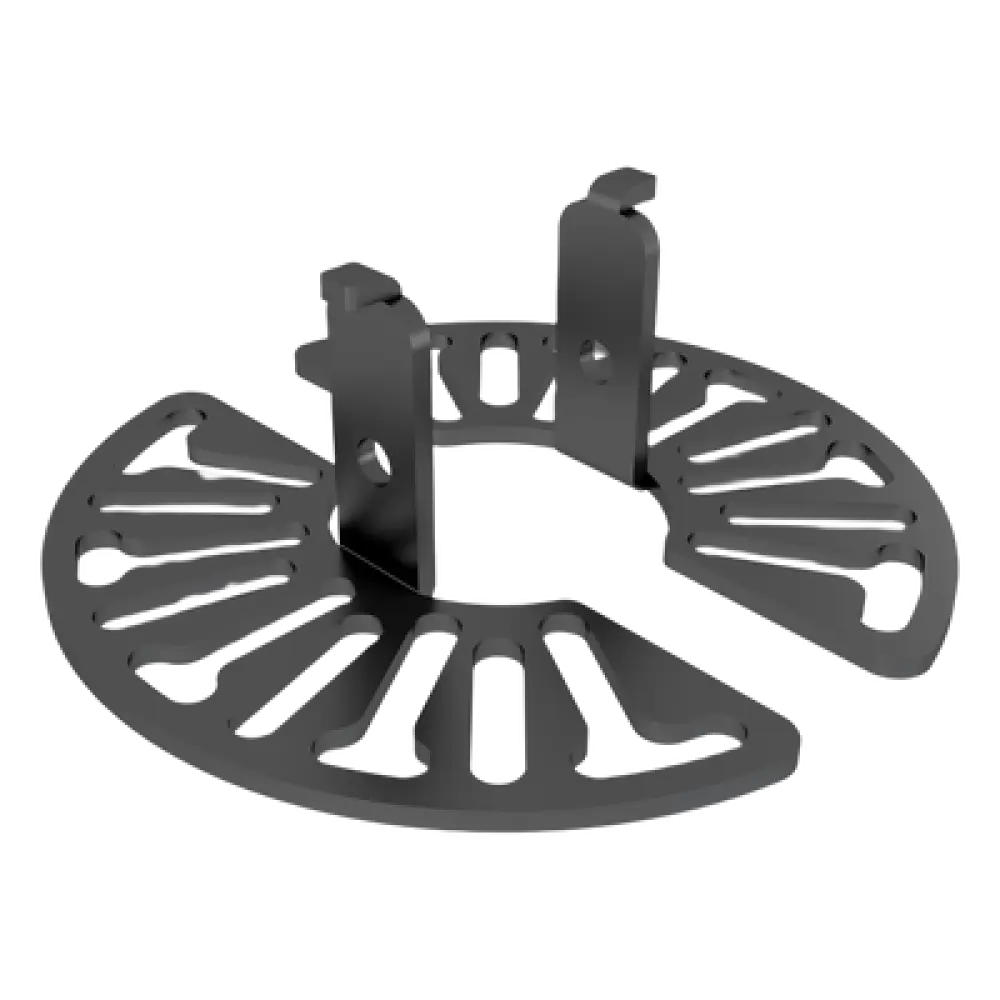 Soporte de Montaje Universal / Cámara Domo / 125 mm (4.92 in) de Diámetro / Altura Ajustable 45.2 mm (1.78 in) / Acero de Alta Resistencia
