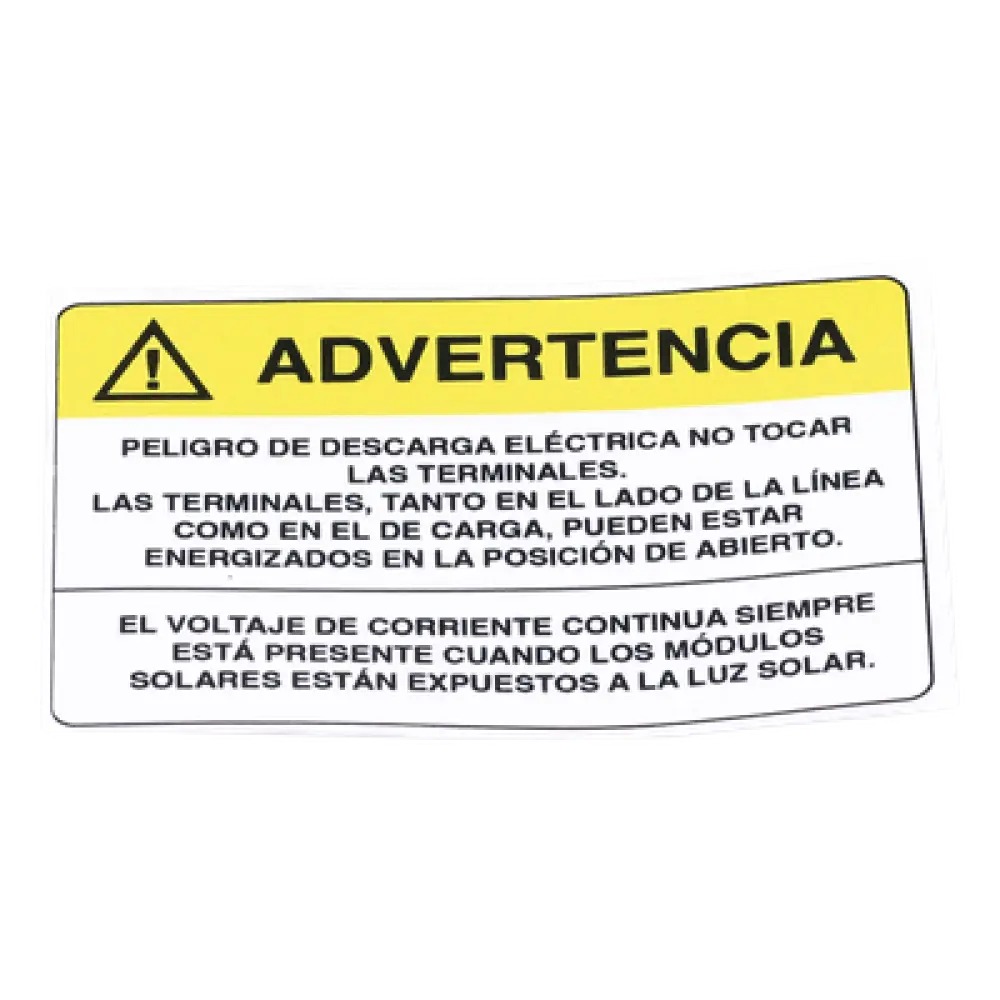 Etiqueta de Videovigilancia / Vinil Adhesivo Mate / 12 x 18 cm / Paquete 10 unidades / 4.7 x 7.1 pulgadas