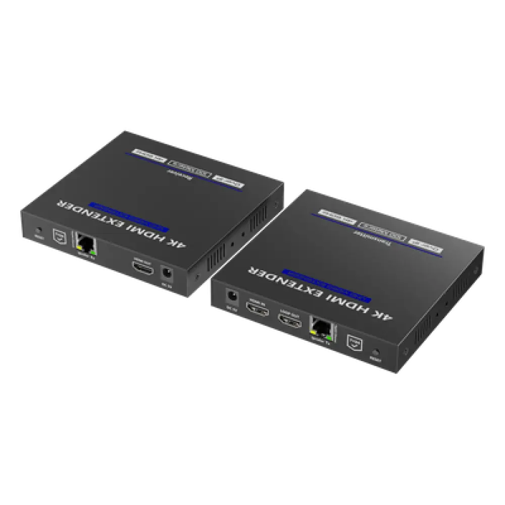 Extensor HDMI sobre IP / 4K@60Hz / Cero Latencia / 100 m (328 ft) / IR Bidireccional / RS-232 / ARC / Salida Loop / IPColor