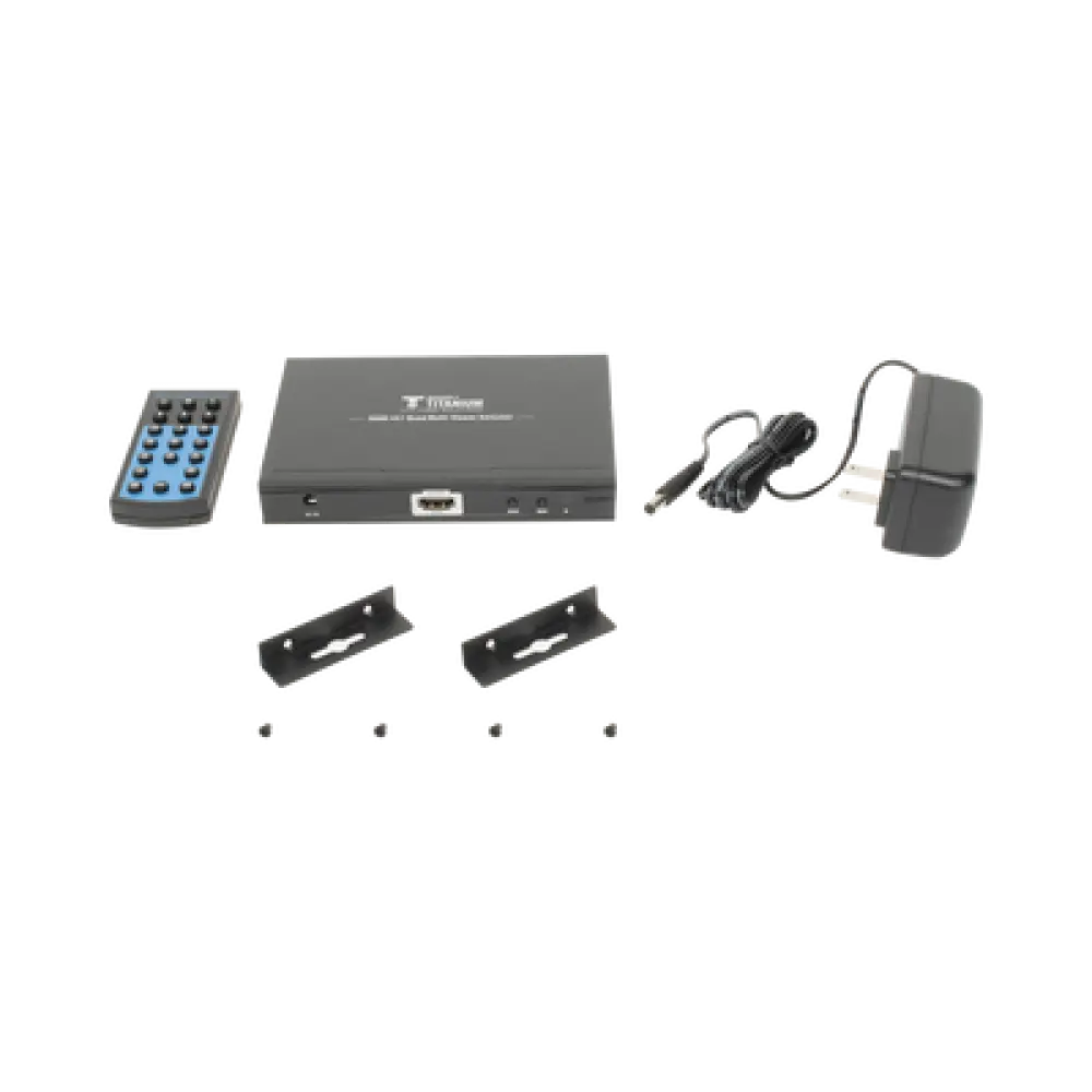 Switch Multiviewer HDMI / 4 Entradas a 1 Salida / 1080p @ 60Hz / Quad / Full Screen / Dual / Control Remoto