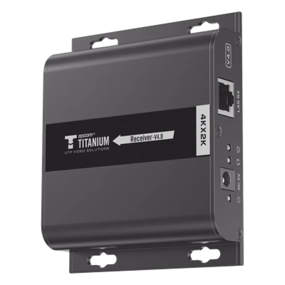 Receptor HDMI Extensor / 4K @ 30Hz / Alcance 120 m (393.7 ft) / Cat 5e/6 / HDbitT / IR / HDCP 1.3 / Switch Gigabit