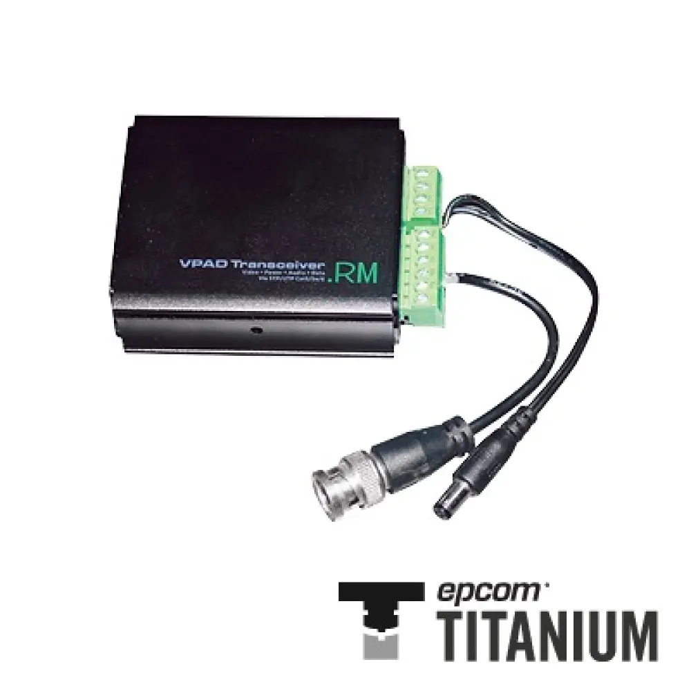 Transceptor Pasivo de Video / 1 Canal / Transmisión 300 m (984 ft) / Audio y Datos / Alimentación 12VCC/24VCA / Diseño Compacto