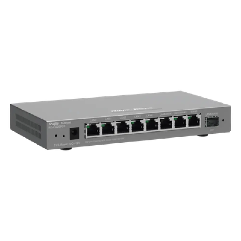 Router Balanceador / 4 Servicios WAN / SD-WAN 80 Mbps / 600 Mbps Rendimiento / 200 Clientes / 16 VLAN / Montaje Rack