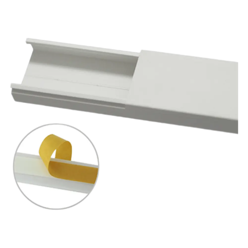 Canaleta para Cableado / 35 x 17 mm / 6 pies (1.83 m) / Sin División / PVC Rígido / Adhesivo Integrado