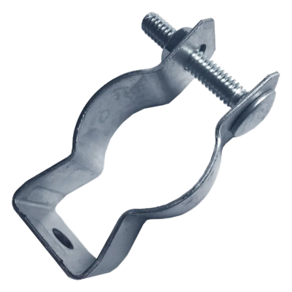 Abrazadera Clip / 3/4" (25-31 mm) / Varilla 1/4" / Cincado Electrolítico 5 micras / Monobloque / Tuberías Horizontales