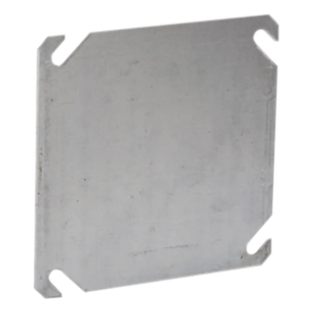 Tapa Ciega Cuadrada / 4 Pulgadas / Acero Galvanizado / 0.286 kg / Cajas 4"x2"
