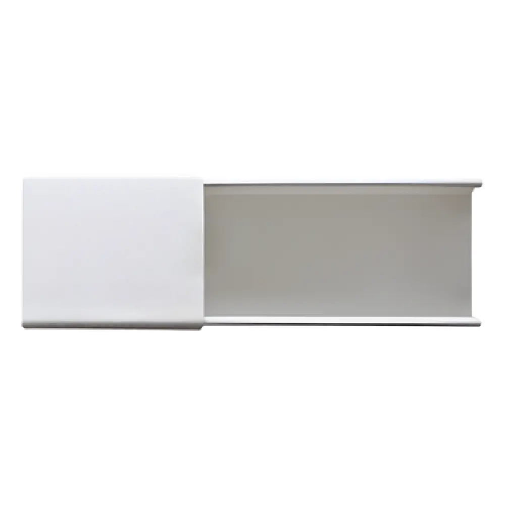 Canaleta de PVC / 48 x 16 mm / 2.5 m (8.2 ft) / Auto-extinguible / Sin División / 2 Vías de Presión