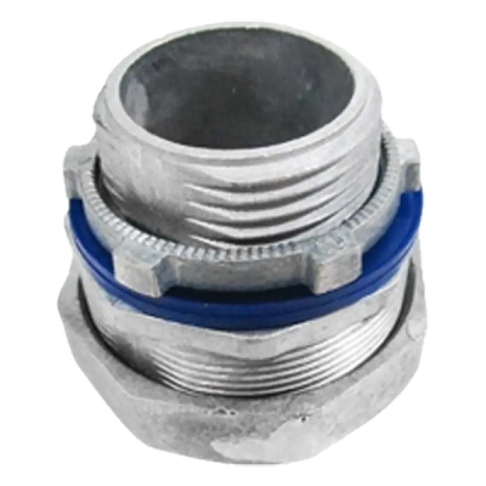 Conector Recto para Tubo Liquidtight / 3/4" (19 mm) / Acabado Bruñido Brillante / Sellos y Contratuerca Incluidos / NEMA FB-1 / UL 514B