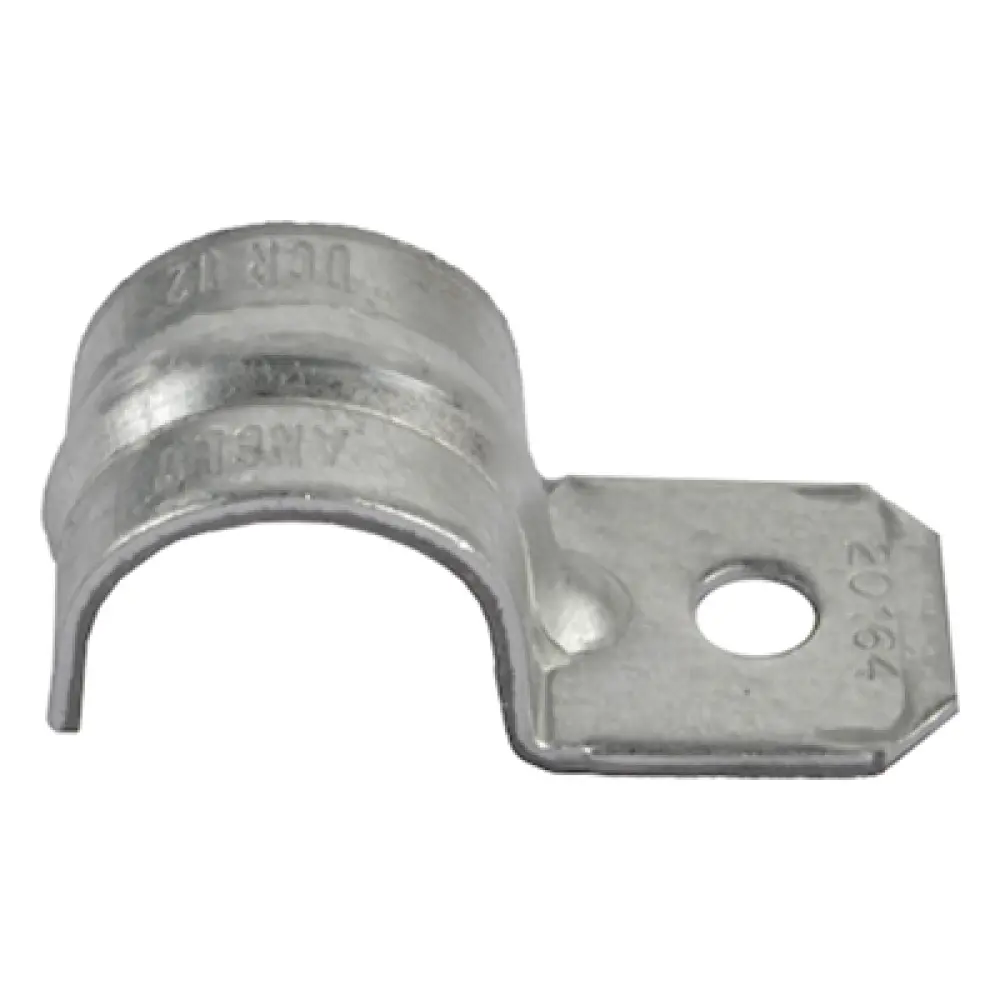 Abrazadera Tipo Uña / 3/4 (19 mm) / Acero Pregalvanizado Calibre 18 / Conduit Pared Gruesa y PVC