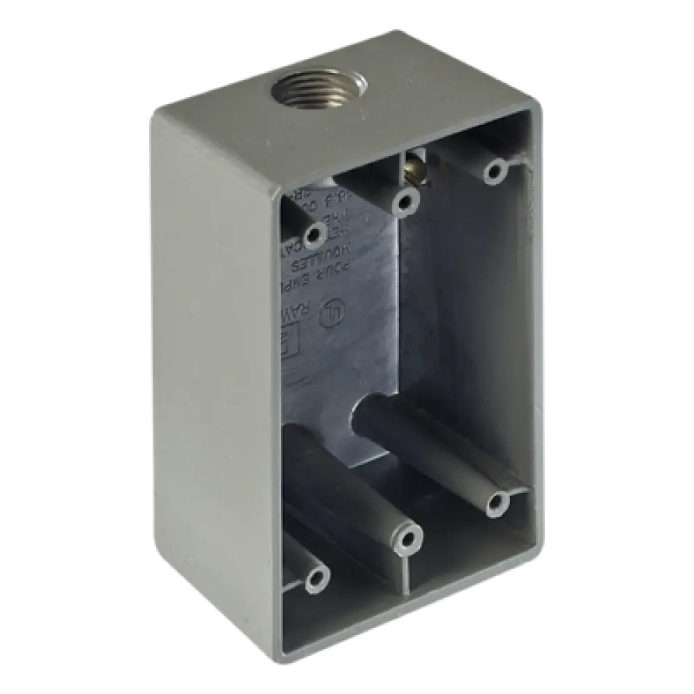 Caja Condulet FS / 3/4" (19.05 mm) / 1 Boca / Aluminio Inyectado / A Prueba de Intemperie / Volumen 308.3 cm³ / UL 514A y CAN/CSA-C22.2