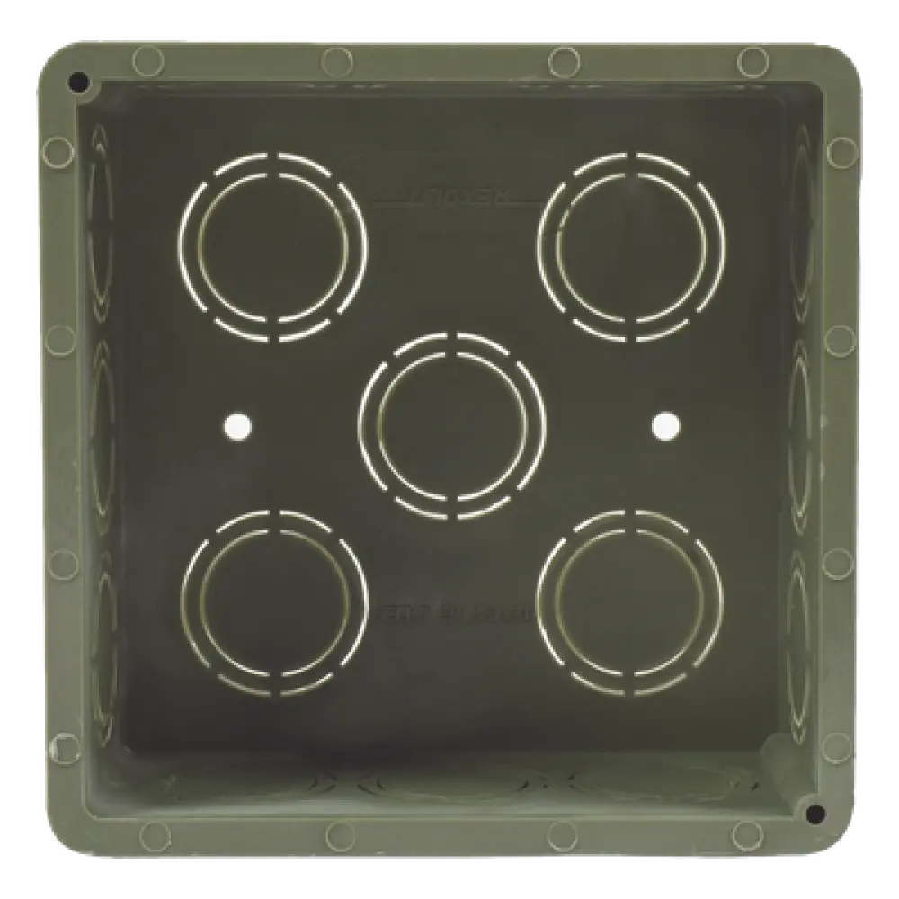 Caja Cuadrada para Conduit / PVC Pesado / 1/2" - 3/4" / Autoextinguible / No Conductor Eléctrico