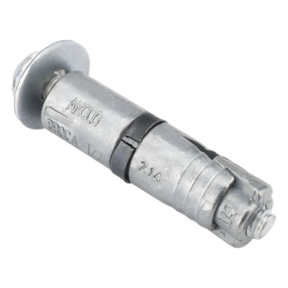 Taquete Expansor / Carga a Tensión 200 kg / Carga Cortante 240 kg / Zamac Resistente a Corrosión / 1/4" x 1-3/4" (44 mm) / Incluye Tornillo