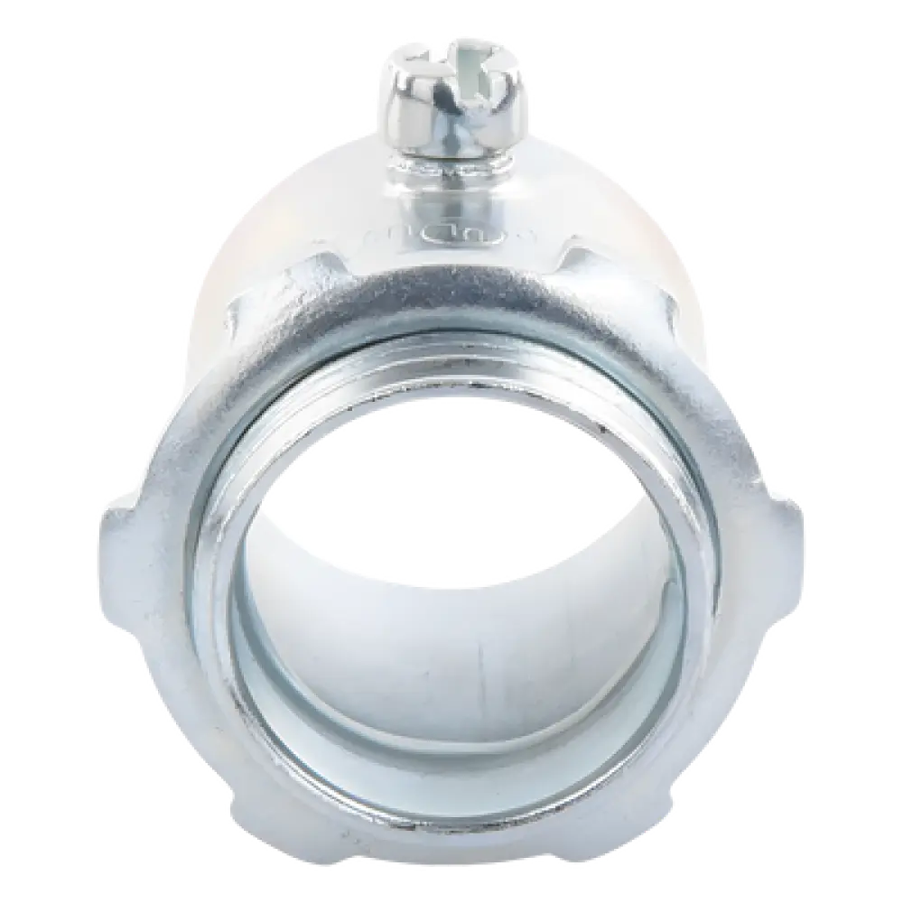 Conector para Tubo / 1" (25 mm) / Pared Delgada / Tornillo Americano / Galvanizado / Etiqueta Verde